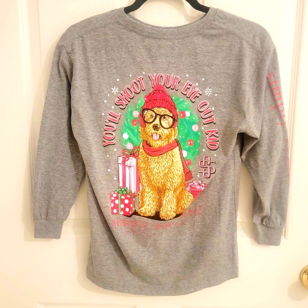 Boys Christmas Shirt Simply Southern A Christmas Story Size Small